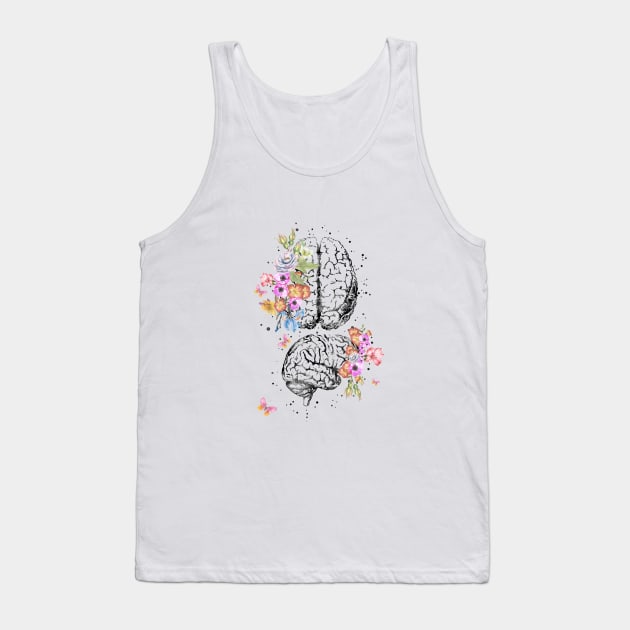 Brain Tank Top by RosaliArt